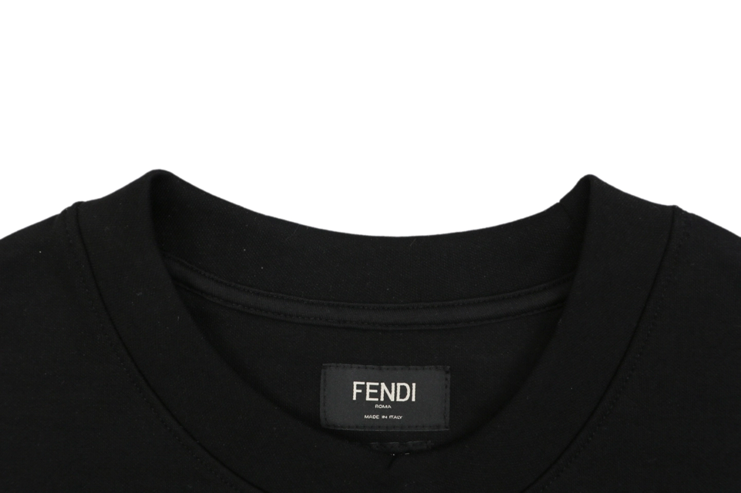 Fendi Utility Pocket T-Shirt Black Collar