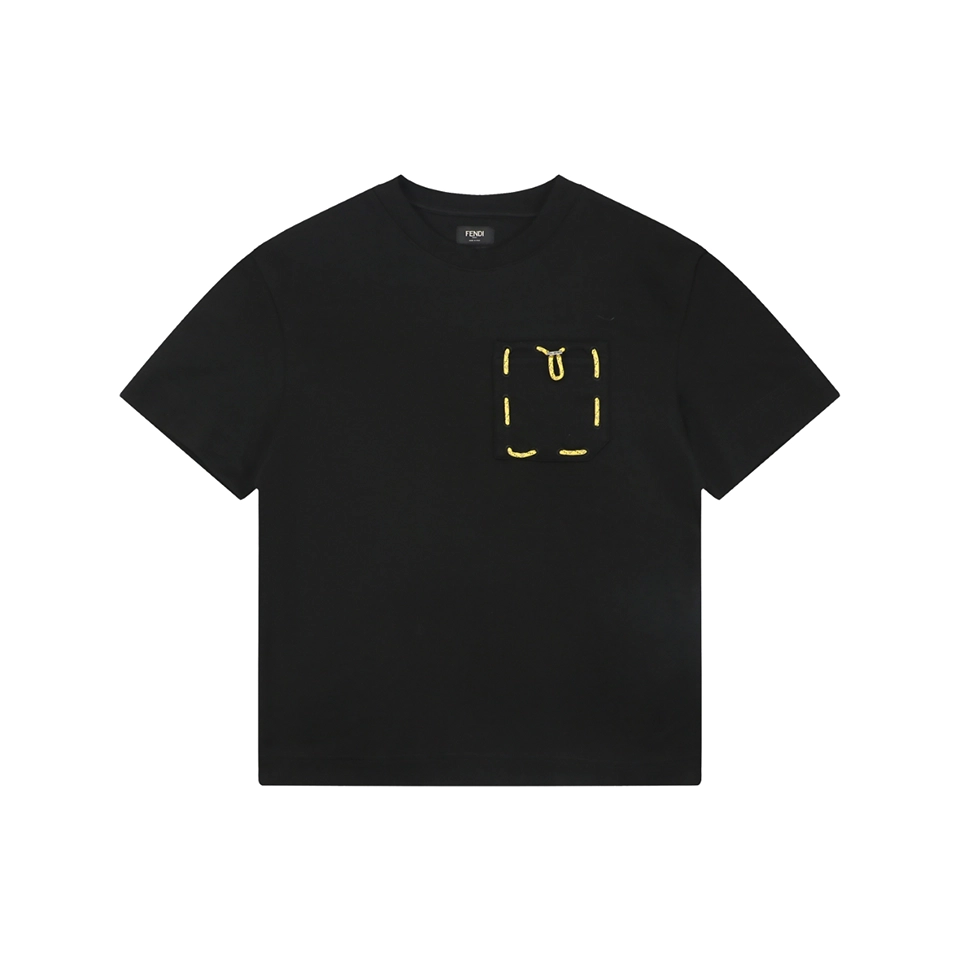 Fendi Utility Pocket T-Shirt Black Front view