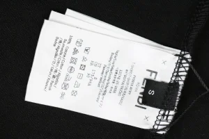 Fendi Utility Pocket T-Shirt Black Wash label
