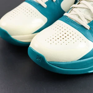 Kobe 5 Protro toe box detail with perforations and “24” embossing