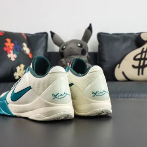 Kobe 5 Protro rear lateral view highlighting low-cut build and cushioned midsole