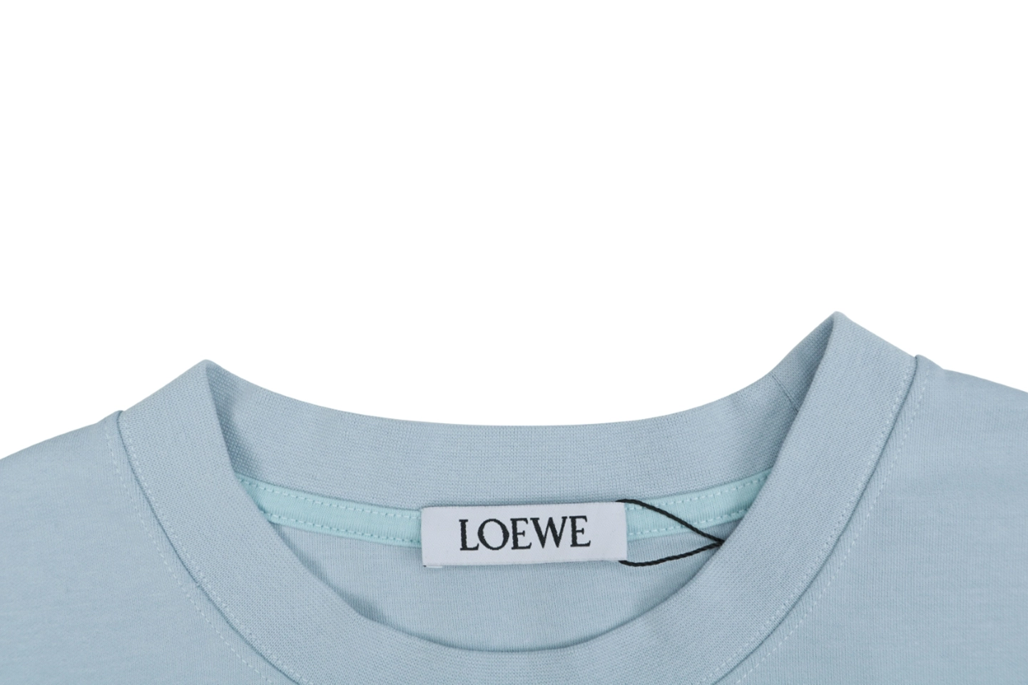 Loewe Anagram Burnout Openwork T-Shirt Collar