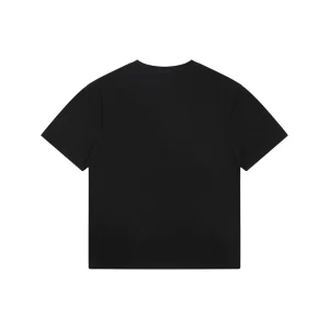 Loewe Antique Gold Anagram Embroidered T-Shirt Black Back view