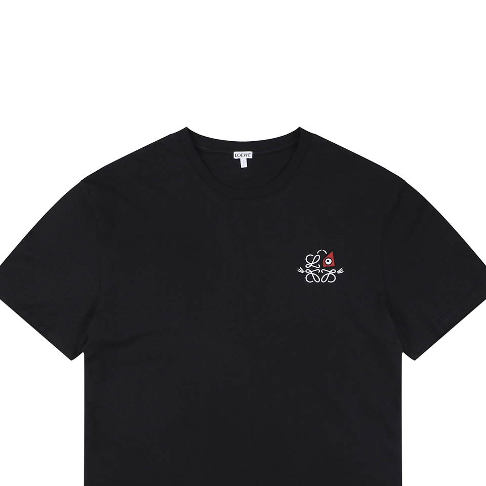 Loewe Cat Eye Embroidered T-Shirt