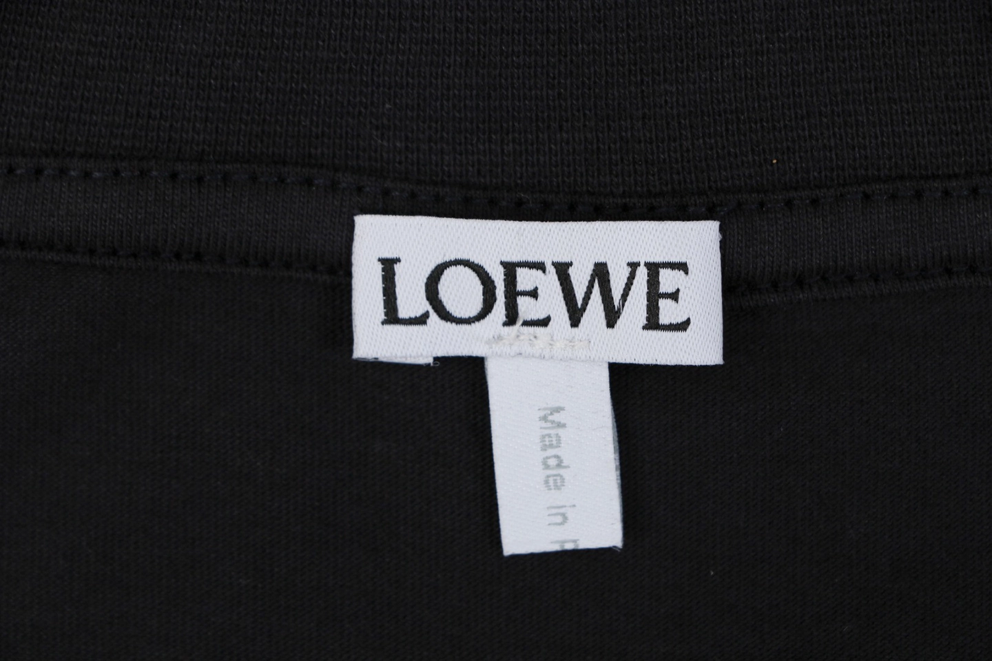 Loewe Cat Eye Embroidered T-Shirt Brand label