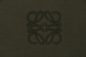 Loewe Embroidered Logo Polo T-Shirt Brown Brand