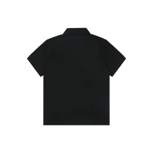 Loewe Embroidered Logo Polo T-Shirt Black Back view