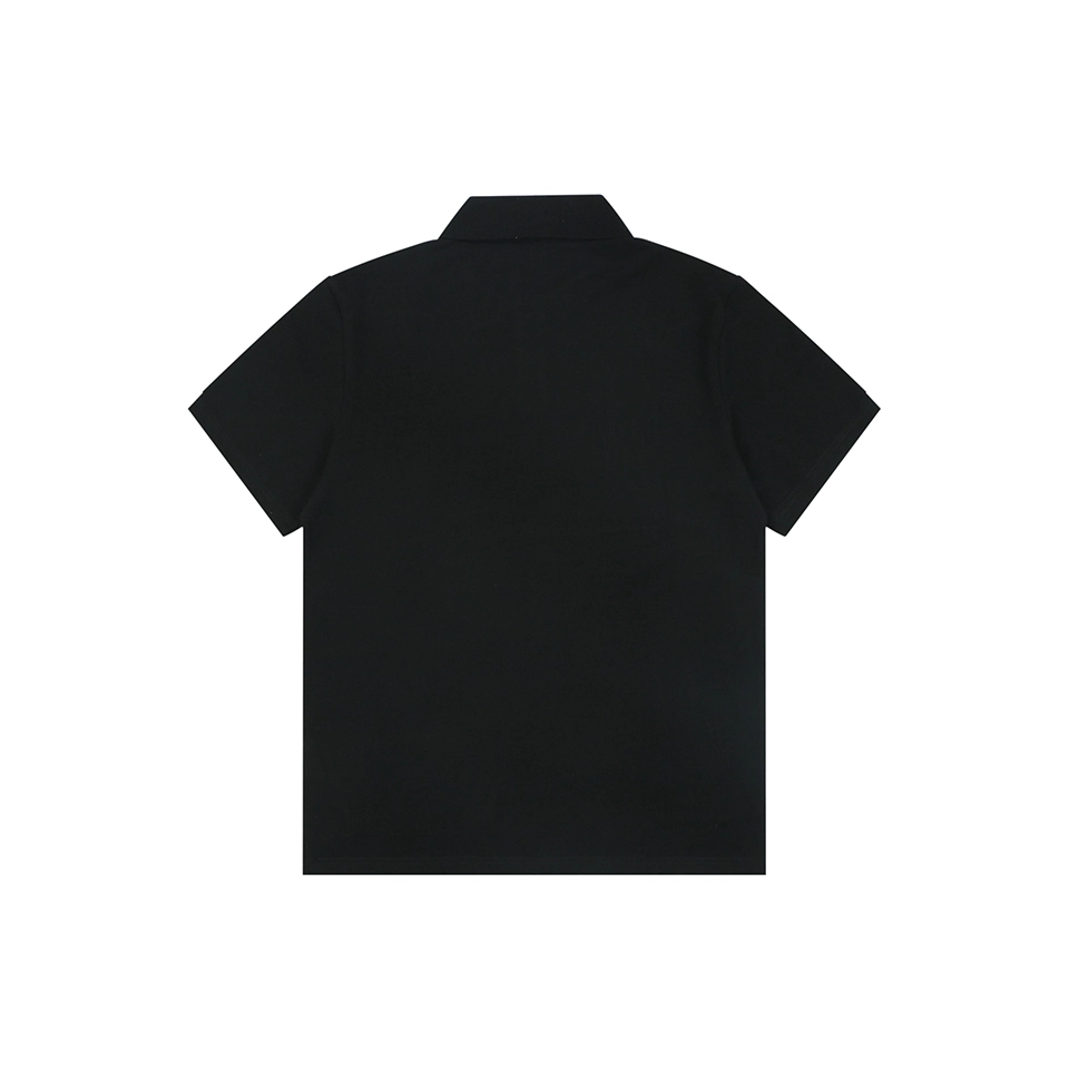 Loewe Embroidered Logo Polo T-Shirt Black Back view