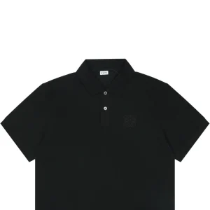 Loewe Embroidered Logo Polo T-Shirt Black
