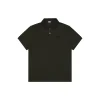 Loe Embroidered Logo Polo T-Shirt (Brown/Black)