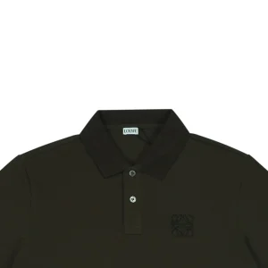 Loewe Embroidered Logo Polo T-Shirt Brown