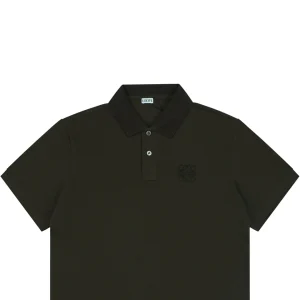 Loewe Embroidered Logo Polo T-Shirt Brown