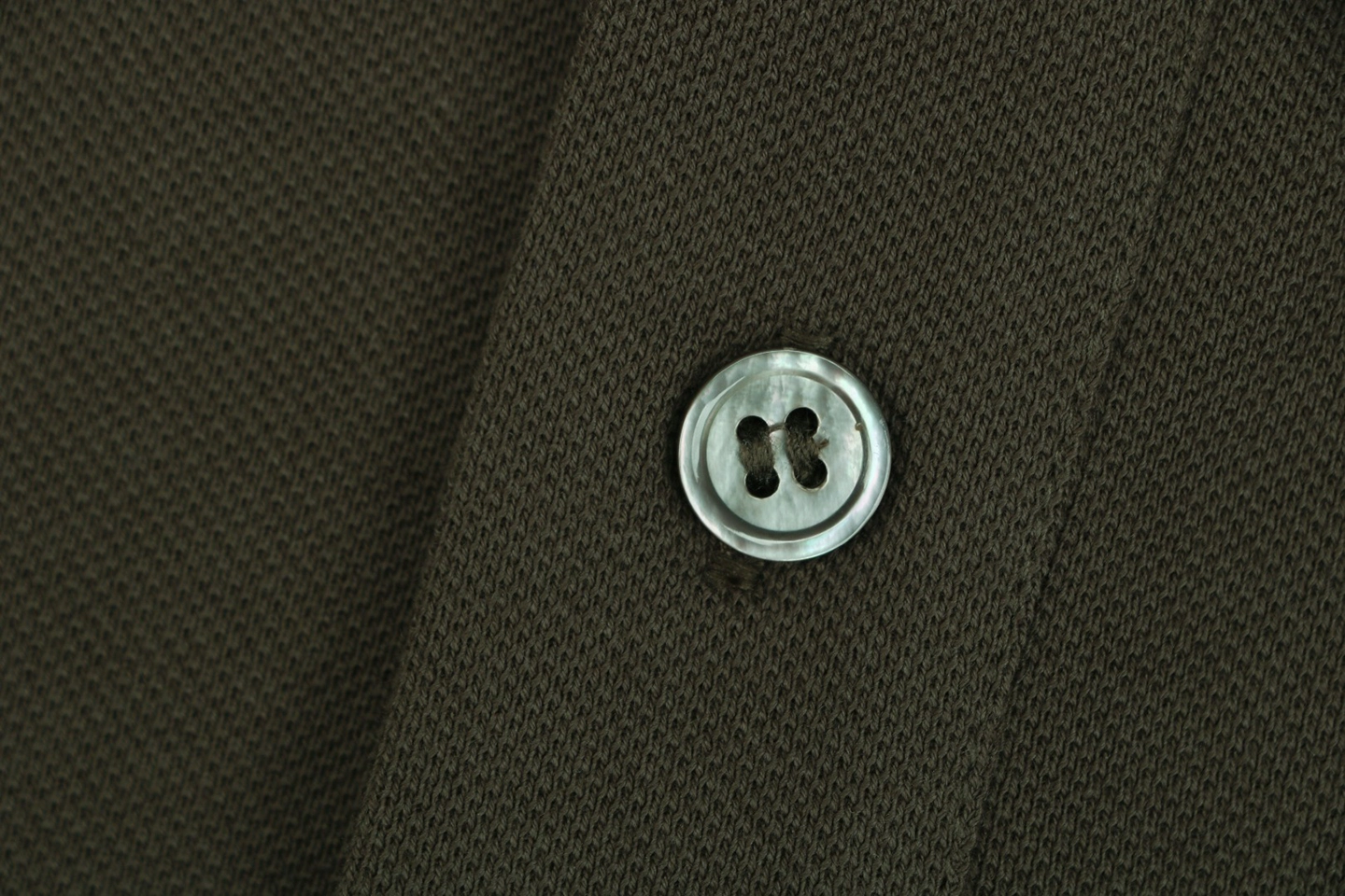 Loewe Embroidered Logo Polo T-Shirt Brown Button