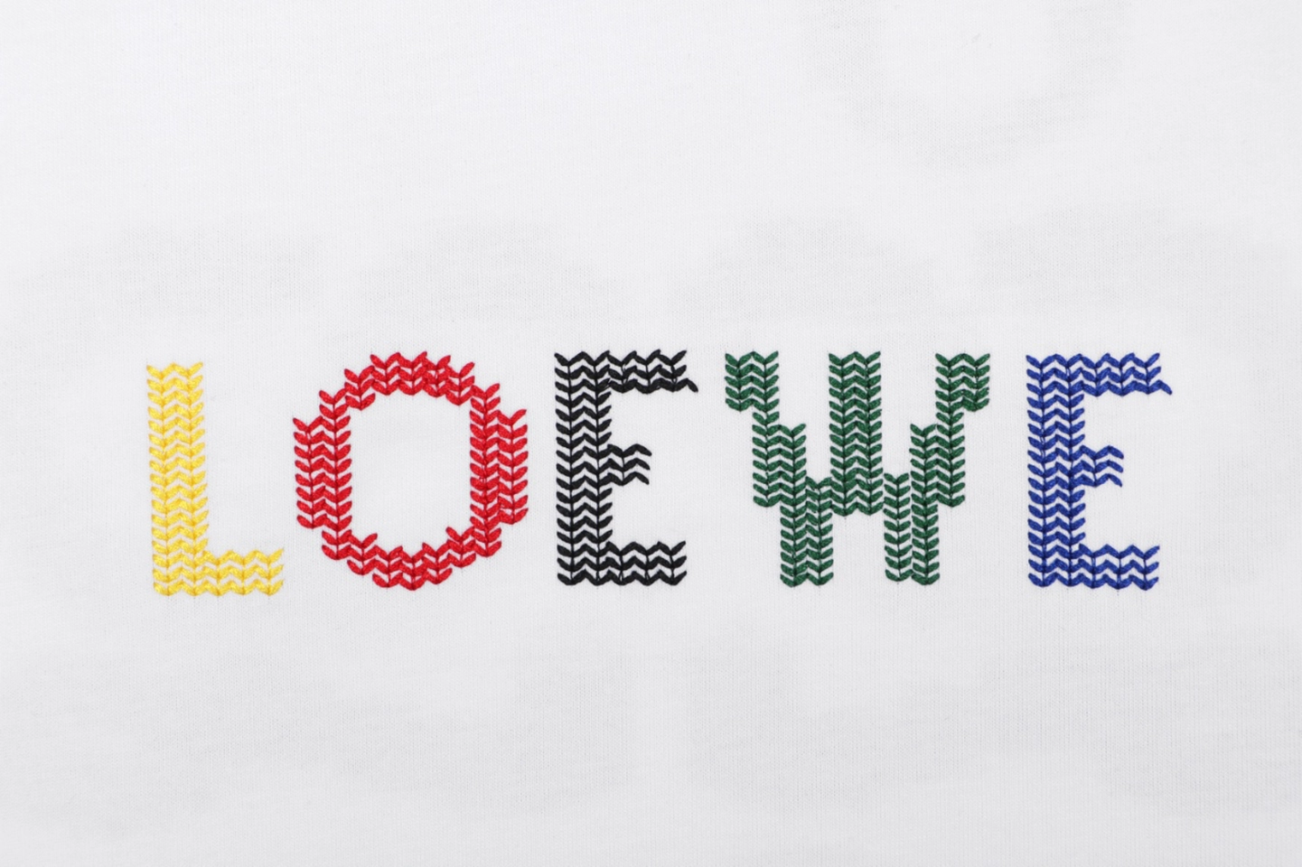 Loewe Gradient Knit Logo T-Shirt White Brand