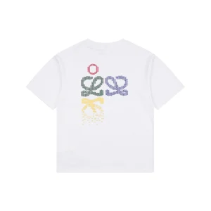 Loewe Gradient Knit Logo T-Shirt White Back view