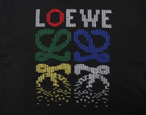 Loewe Gradient Knit Logo T-Shirt Black back Print