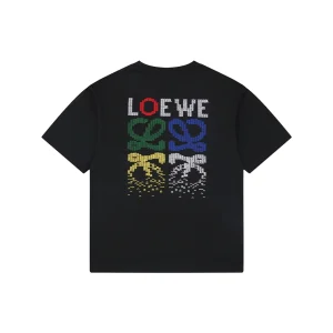 Loewe Gradient Knit Logo T-Shirt Black Back view