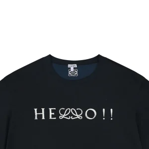 Loewe Half Anagram “HELLO!!” Graphic T-Shirt