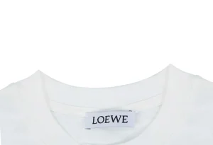 Loewe Handmade Color Letter Embroidered T-Shirt Collar