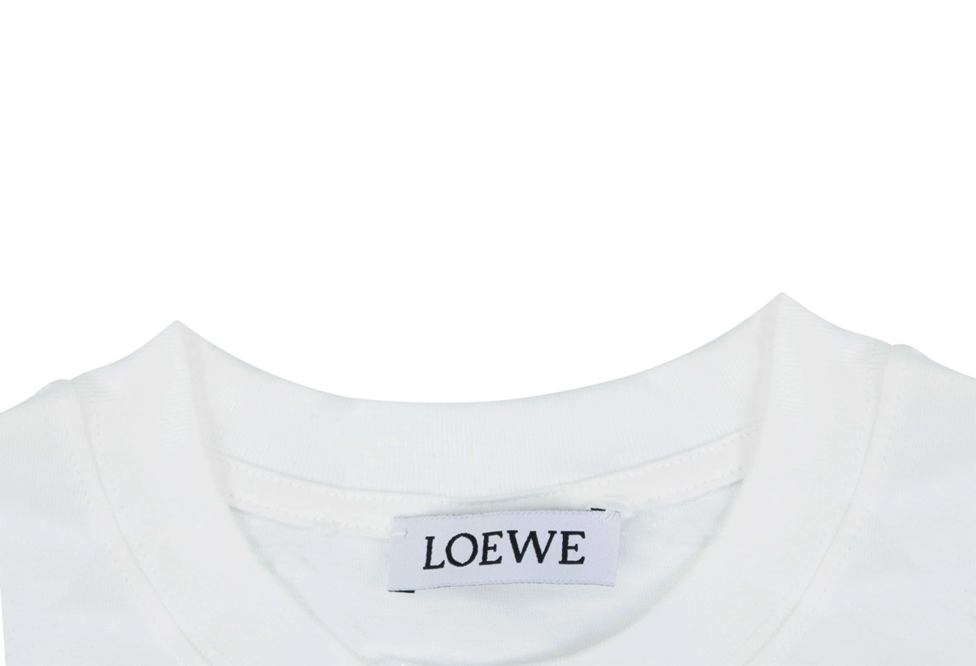 Loewe Handmade Color Letter Embroidered T-Shirt Collar