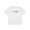 Loe Handmade Color Letter Embroidered T-Shirt