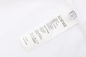 Loewe Multicolor Anagram & Script Embroidery T-Shirt White Wash label