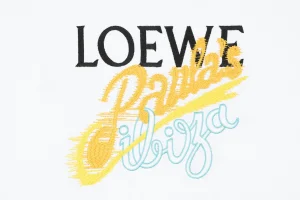 Loewe Multicolor Anagram & Script Embroidery T-Shirt Back Print
