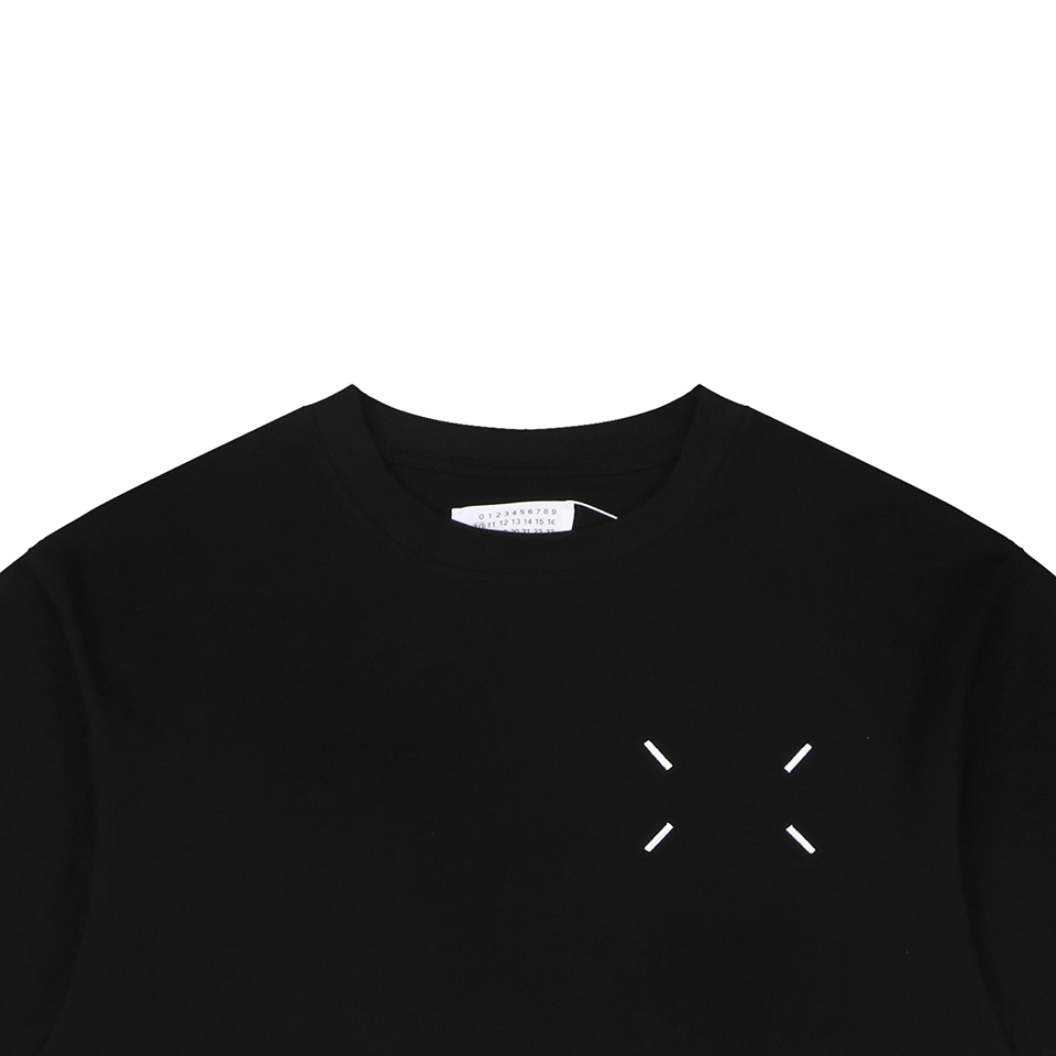 Maison Margiela Blurred Number 6 Back Logo T-Shirt Black