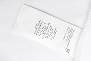 Maison Margiela Blurred Number 6 Back Logo T-Shirt White Wash label