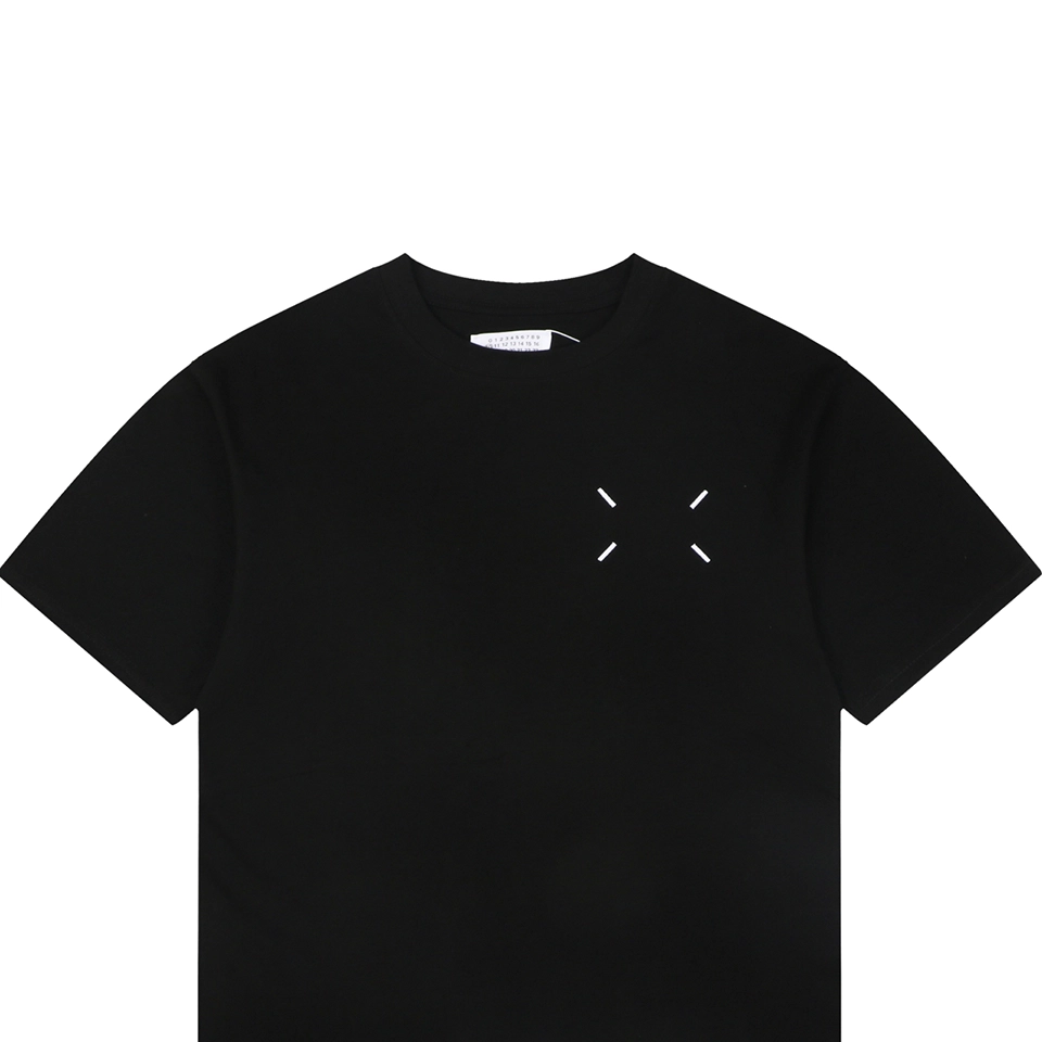 Maison Margiela Blurred Number 6 Back Logo T-Shirt Black