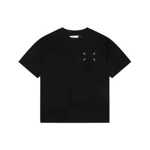 Maison Margiela Blurred Number 6 Back Logo T-Shirt Black Front view