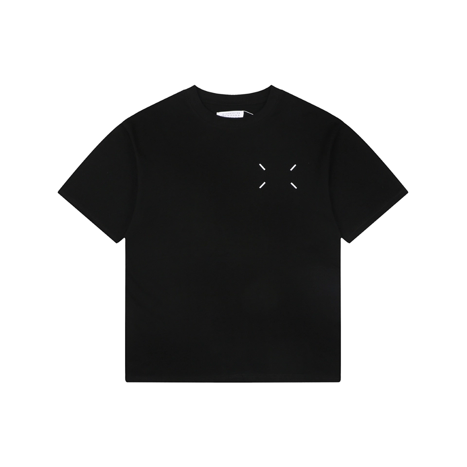 Maison Margiela Blurred Number 6 Back Logo T-Shirt Black Front view