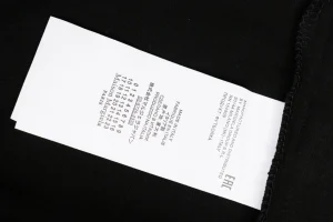 Maison Margiela Blurred Number 6 Back Logo T-Shirt Black Wash label