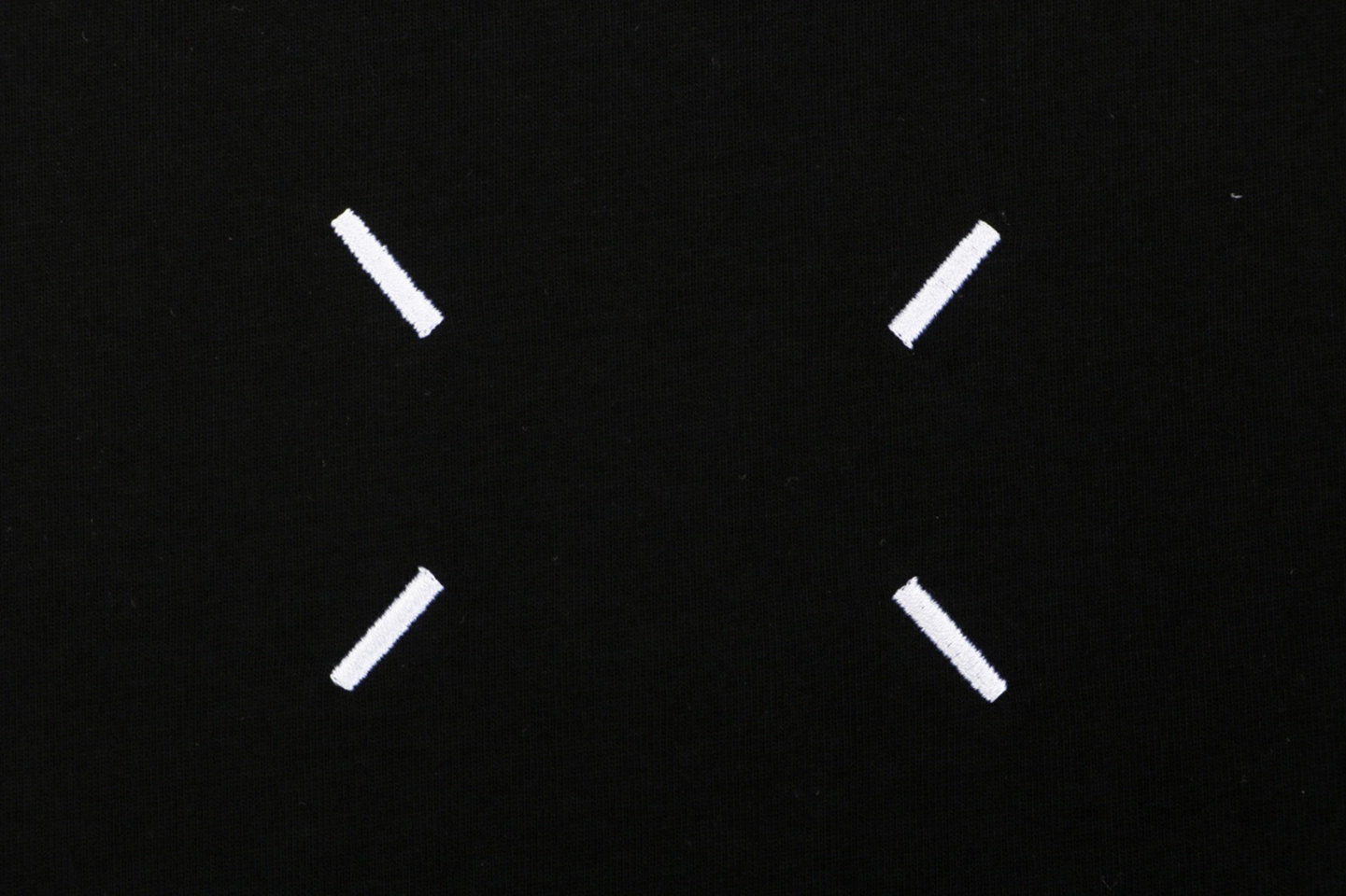 Maison Margiela Blurred Number 6 Back Logo T-Shirt Black Front Brand
