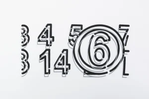 Maison Margiela Numeric “6” Graphic Oversized T-Shirt Front Print