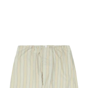 Maison Margiela Pinstripe Wide-Leg Trousers Green