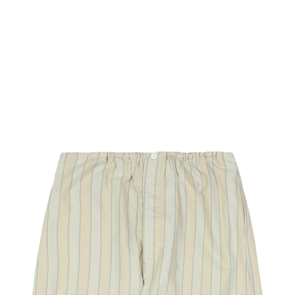 Maison Margiela Pinstripe Wide-Leg Trousers Green