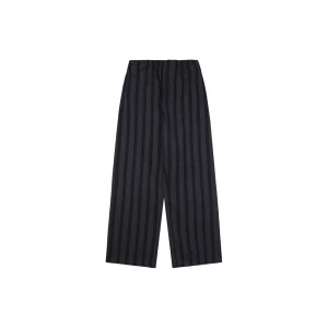 Maison Margiela Pinstripe Wide-Leg Trousers Black Front view