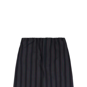 Maison Margiela Pinstripe Wide-Leg Trousers Black