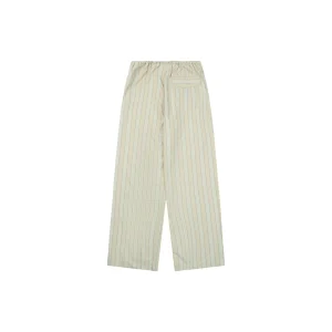 Maison Margiela Pinstripe Wide-Leg Trousers Green Back view