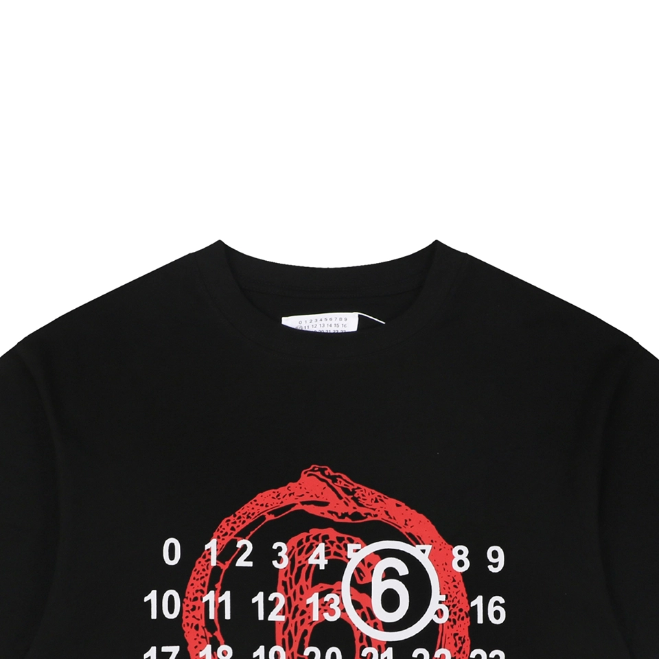 Maison Margiela Year of the Snake Numeric Graphic T-Shirt
