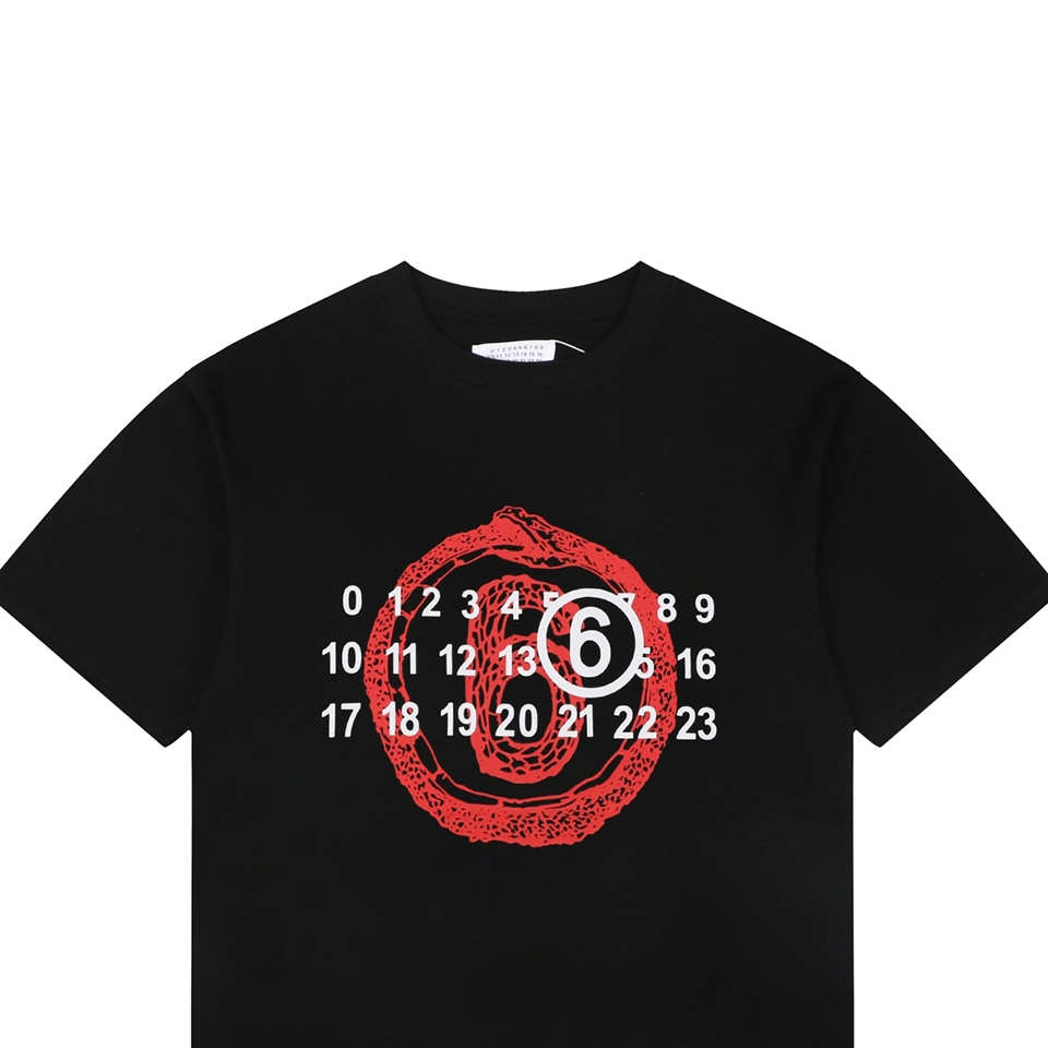 Maison Margiela Year of the Snake Numeric Graphic T-Shirt