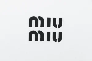 Miu Miu Double-Line Logo Print T-Shirt White Brand