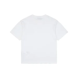 Miu Miu Double-Line Logo Print T-Shirt White Back view