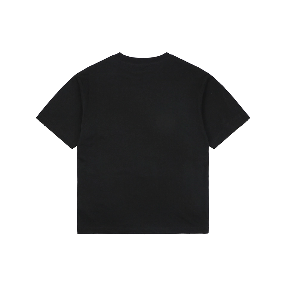 Miu Miu Double-Line Logo T-Shirt Black Back view