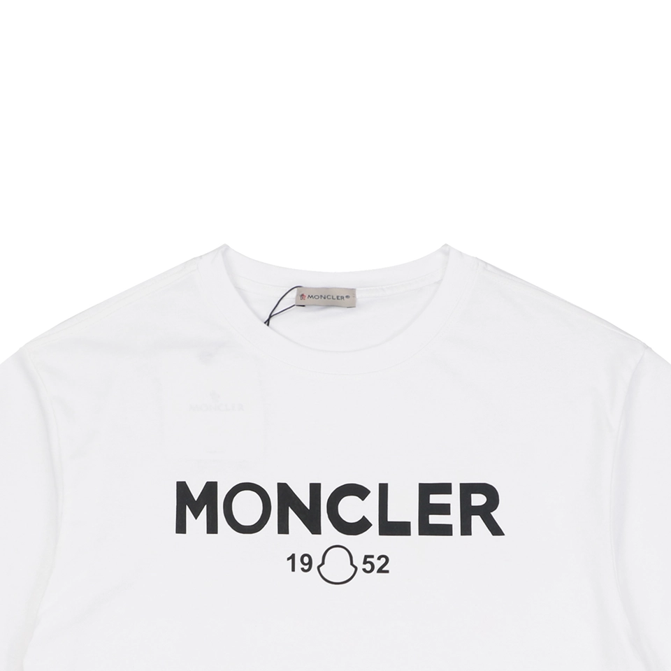 Moncler 1952 Logo Graphic T-Shirt White