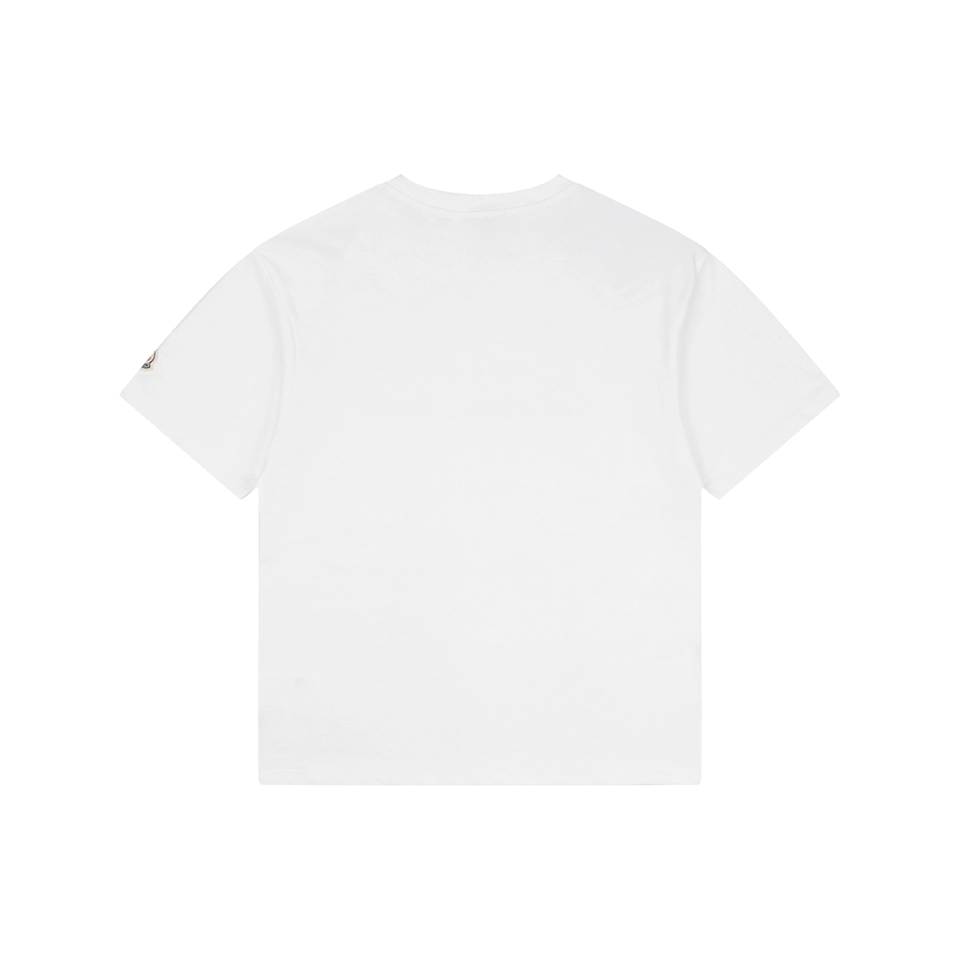 Moncler 1952 Logo Graphic T-Shirt White Back view