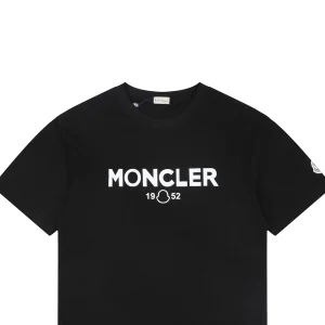 Moncler 1952 Logo Graphic T-Shirt Black
