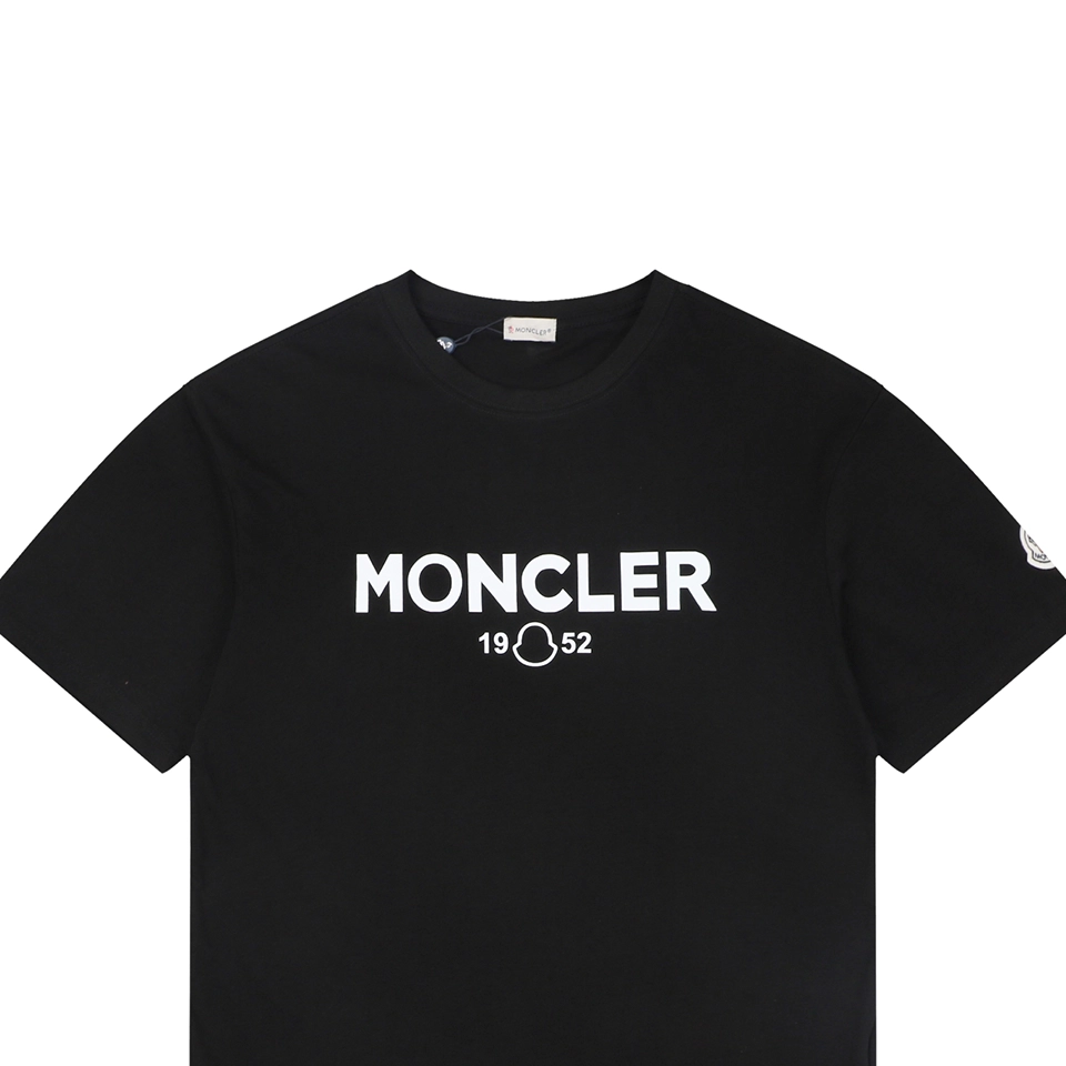 Moncler 1952 Logo Graphic T-Shirt Black