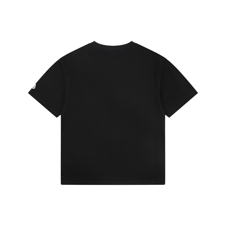 Moncler 1952 Logo Graphic T-Shirt Black Back view